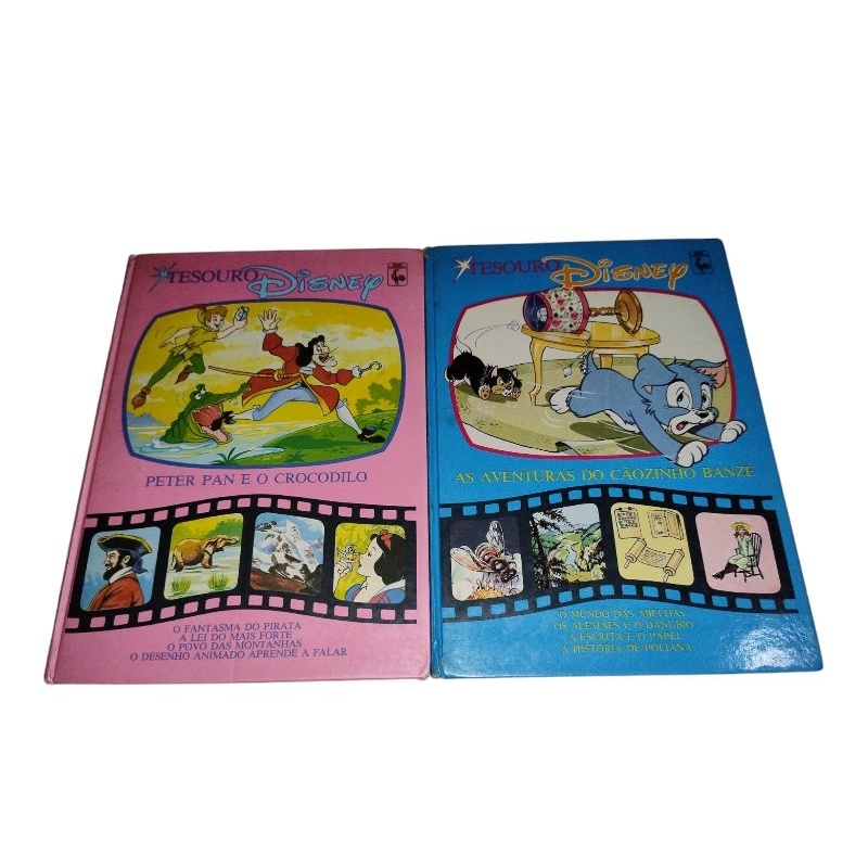 2 LIVROS Tesouro Disney: Peter Pan e o Crocodilo + As Aventuras do Cãozinho Banzé