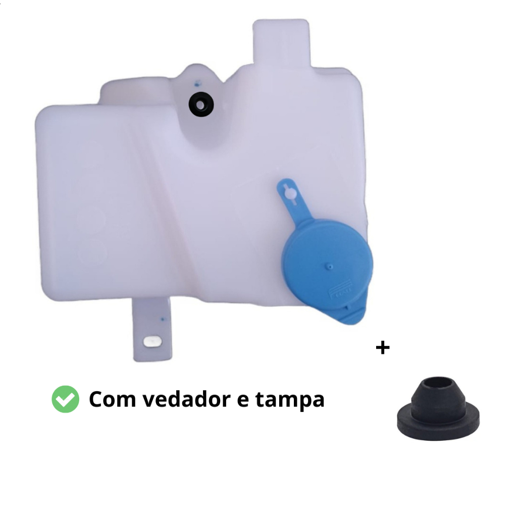 Reservatório Água Limpador Parabrisa Corsa Celta Classic Wind 1994 em diante C/ Tampa e Vedador