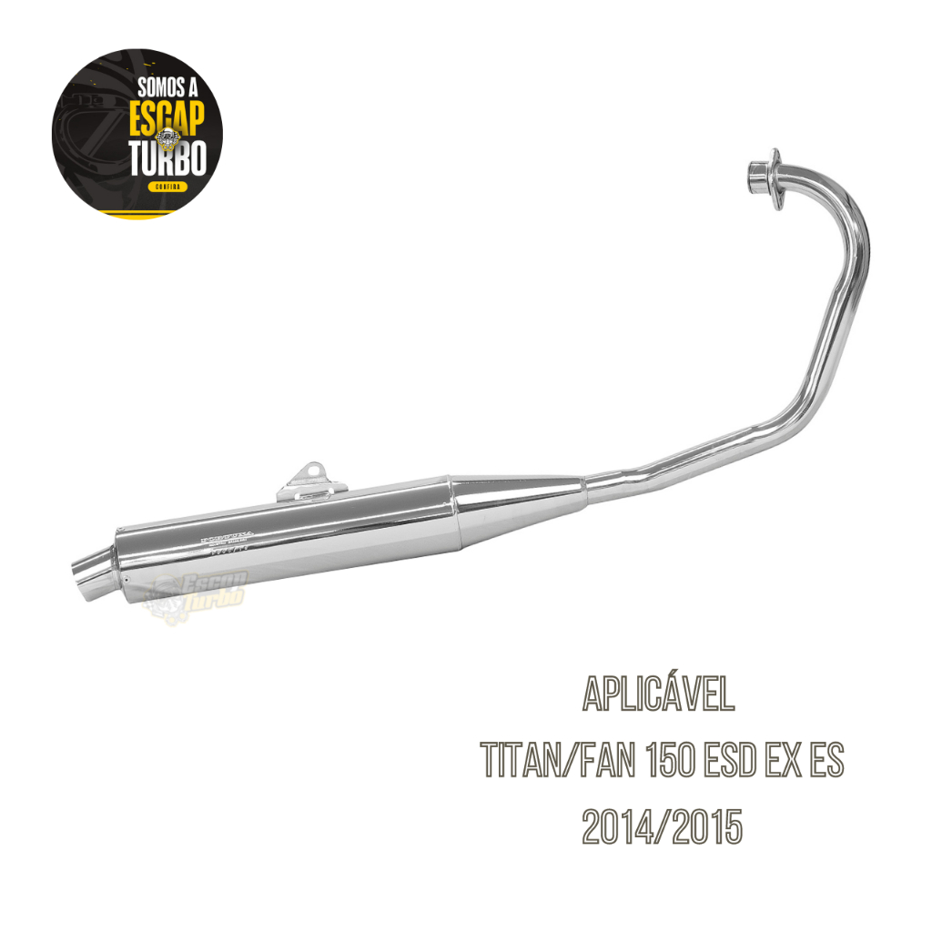 Escapamento Titan / Fan 150 Ex / Es 14/15 Esportivo Fortuna