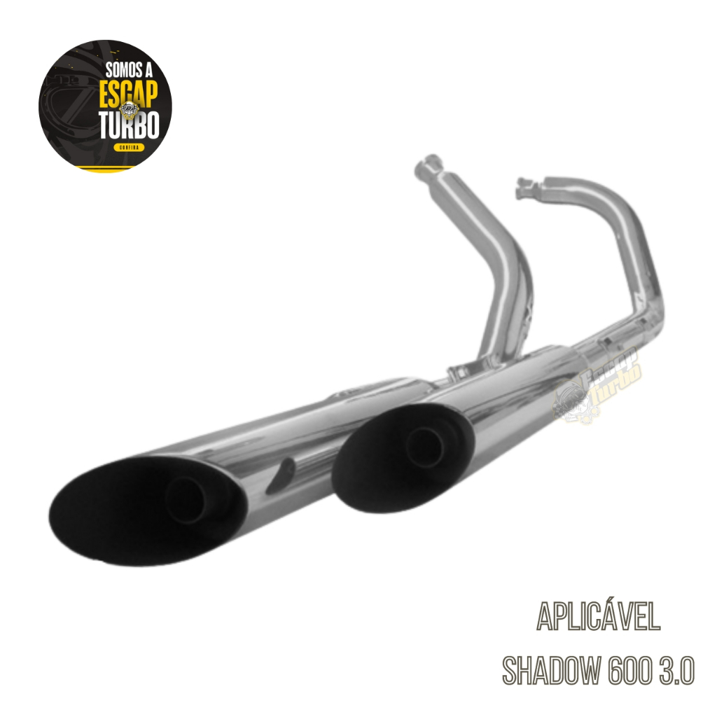 Escapamento Shadow 600 3,0 Polegadas Esportivo Fortuna Par