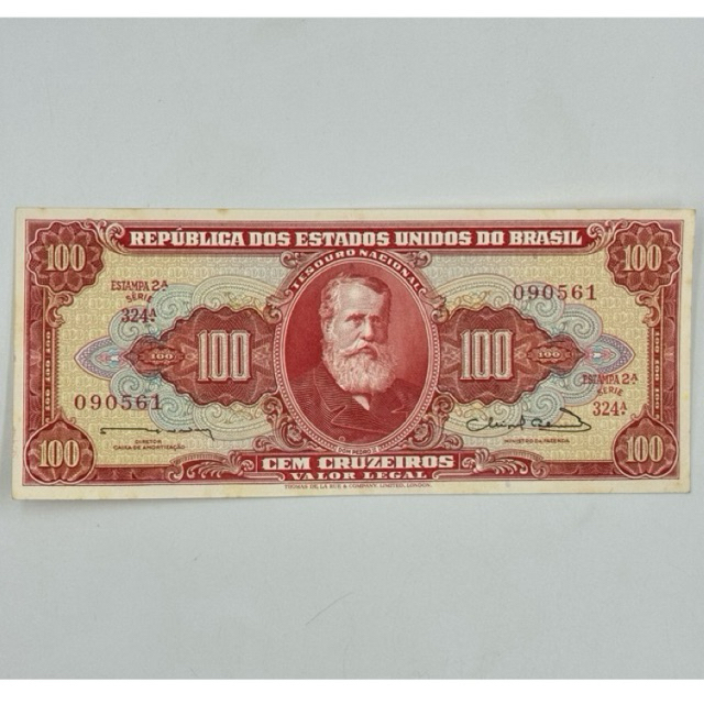cédula antiga do brasil 1000 cruzeiros  (cód a133)