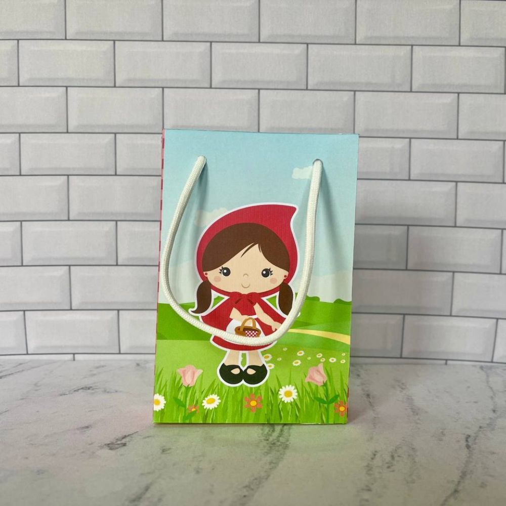 Sacolinha Surpresa Chapeuzinho Vermelho Personalizada Tamanho P | Lembrancinhas | Festa infantil | Aniversário