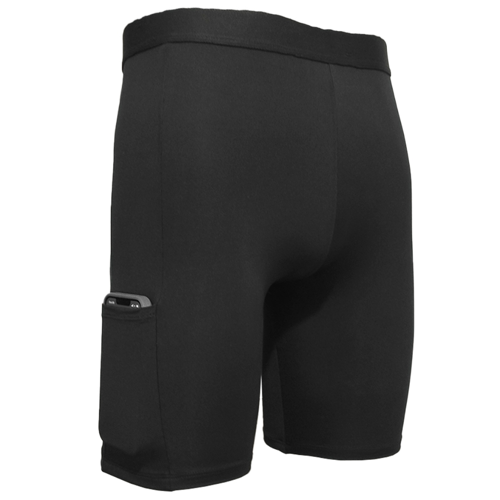 Bermuda Térmica Masculina com Bolso Short Segunda Pele Corrida Ciclismo Bicicleta Proteção UV em Oferta na Shopee