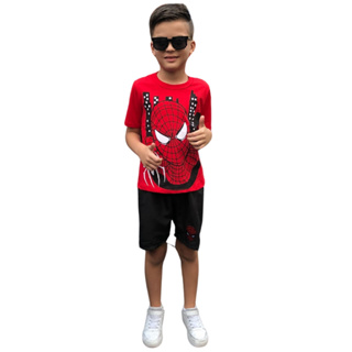 Conjunto infantil masculino homem aranha em Oferta na Shopee