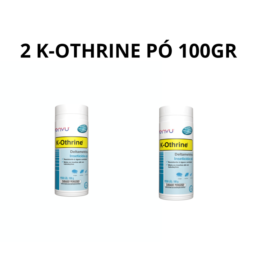 Kit 2 Inseticidas K-Othrine em Pó 100gr cada ENVU