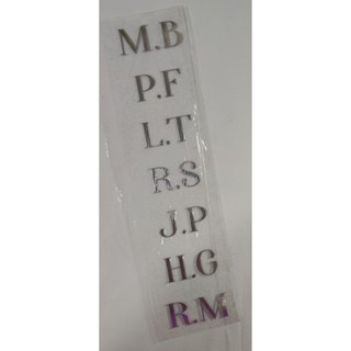 Adesivo termocolante -  Iniciais - 1,5 cm altura - Filme de recorte - 7 unidades em Oferta na Shopee