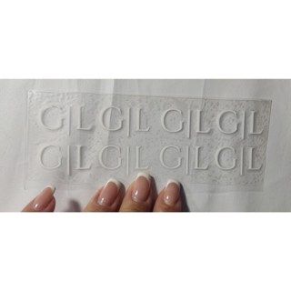 Adesivo termocolante -  Iniciais - 1,5 cm altura - Filme de recorte - 8 unidades em Oferta na Shopee