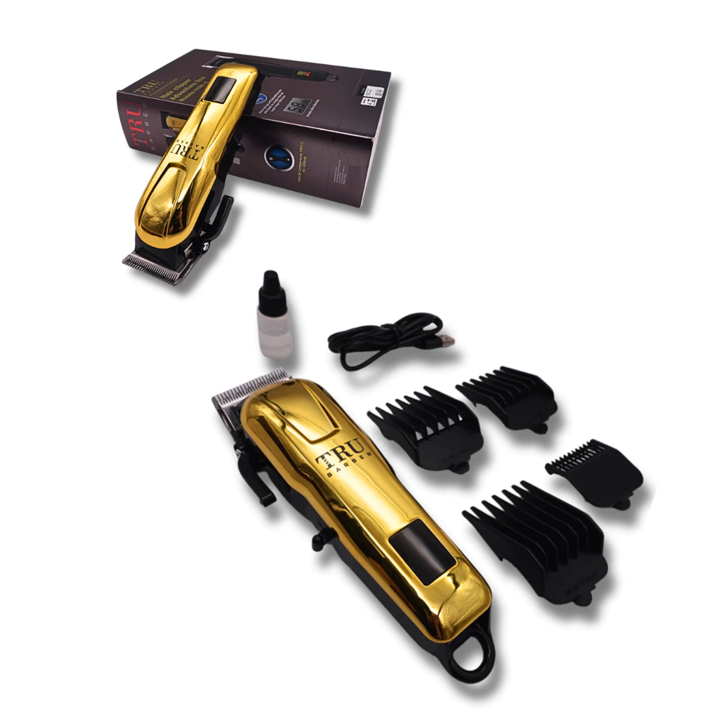 Máquina de Corte Profissional Máquina de Cortar Cabelo Profissional Tru Barber Lâmina de Titânio D