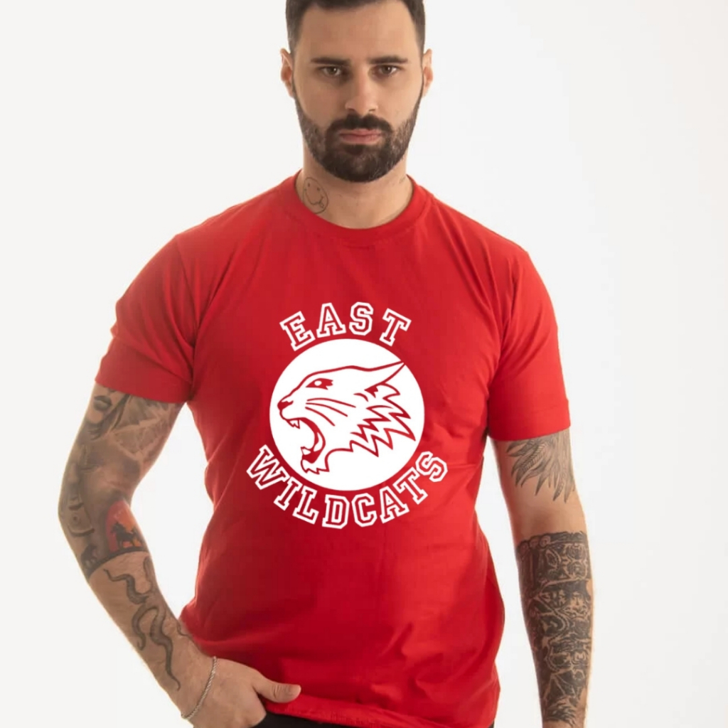 Camiseta Algodão Masculina Unissex - EHS Wildcats High School Music