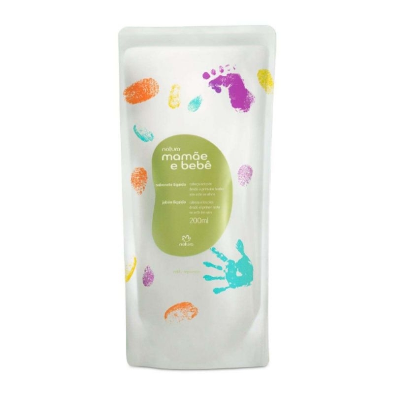 Refil Sabonete Líquido Mamãe e Bebe da Cabeça aos Pés 200 ml em Oferta na Shopee