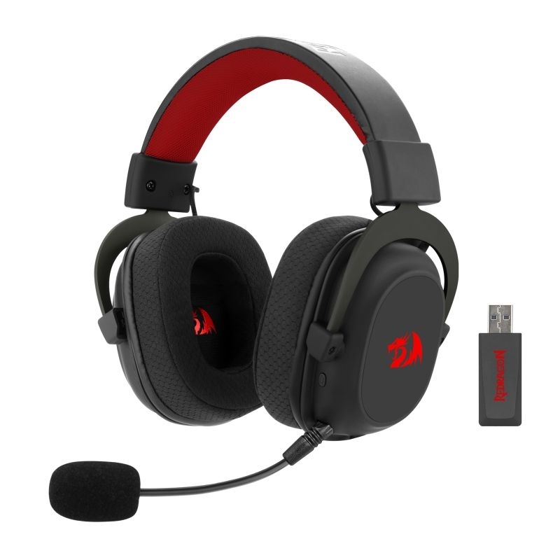Headset Gamer Redragon Zeus Pro, Sem Fio, Bluetooth, Microfone Destacável, Surround 7.1, H510-PRO