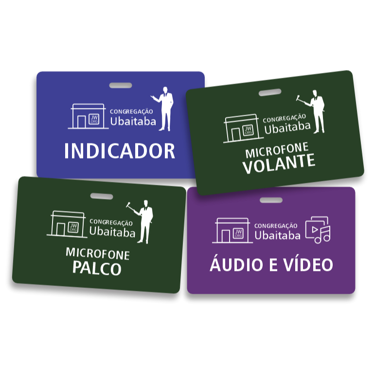Crachás indicador PVC JW horizontal Personalizado em Oferta na Shopee