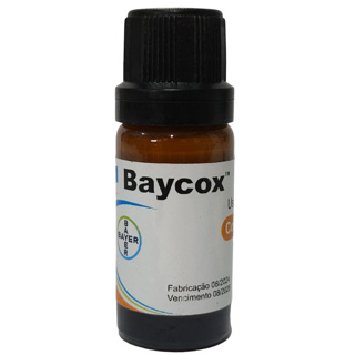 BAYCOX 5% 10ML - Para Tratamento de Coccidiose 01Uni Val.05/08/2026 em Oferta na Shopee