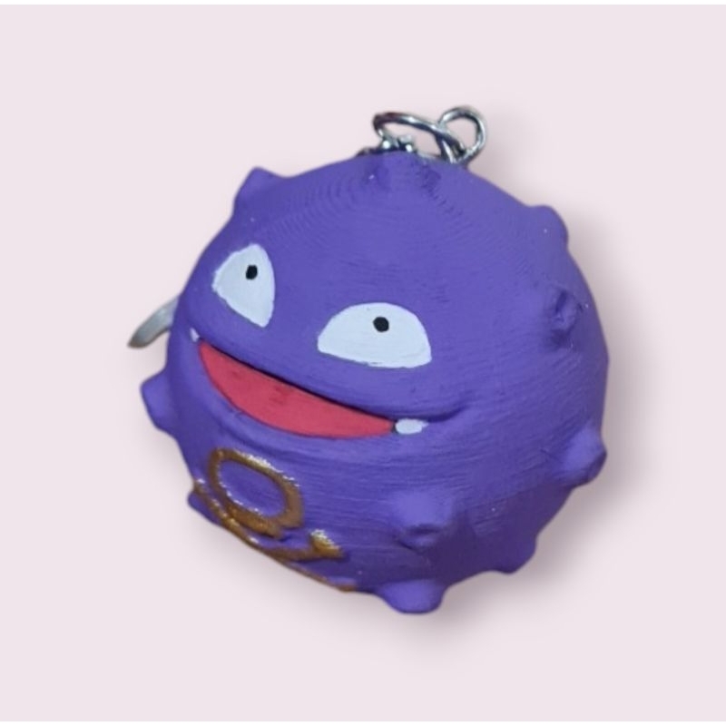 Chaveiro Koffing Artesanal 3D Colecionável Anime Geek Nerd