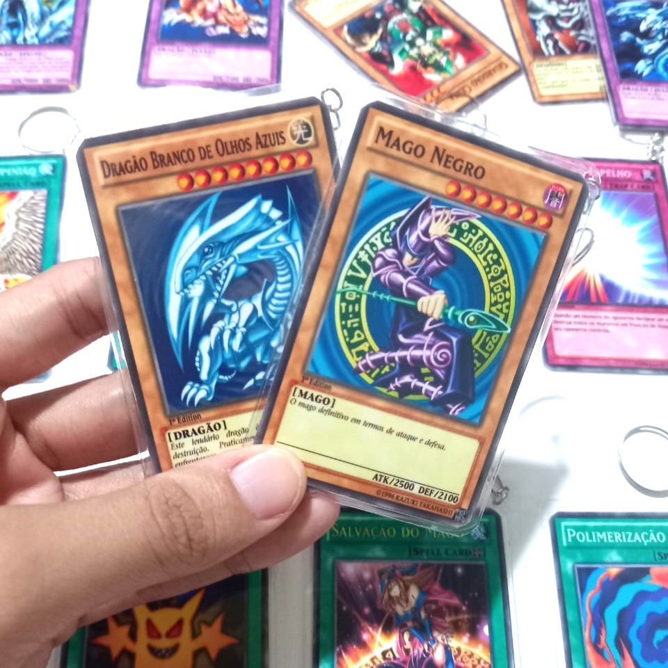 Chaveiros cards Yu-Gi-Oh! Anime e mangá Duel Monsters - Yugi Seto Kaiba Ryo Bakura personalizado