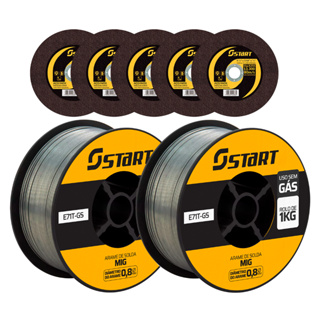2 Arames De Solda Mig Uso Sem Gás 0,8mm 1 Kg V8 Brasil + 5 Discos De Corte Para Ferro E Inox em Oferta na Shopee