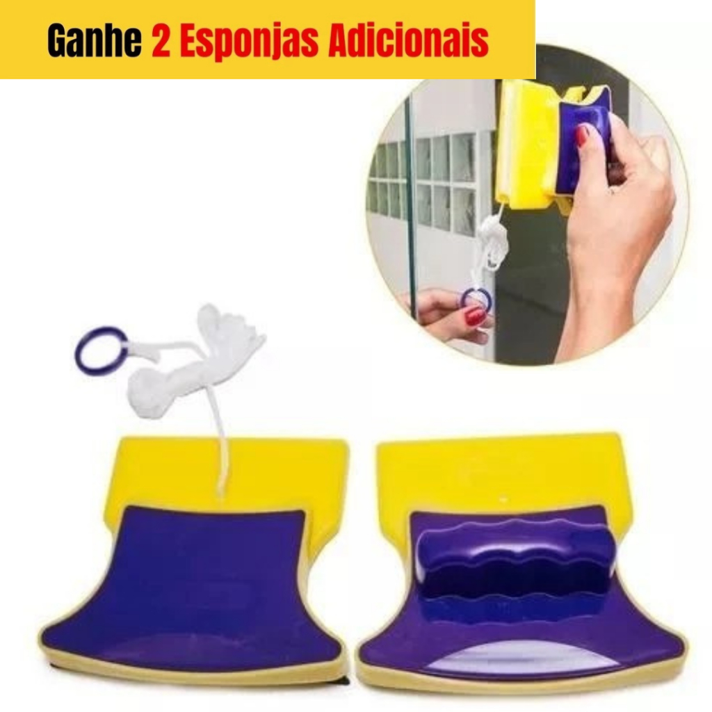 Limpador Magnético De Vidros Aquários Janelas Limpeza Vidro em Oferta na Shopee
