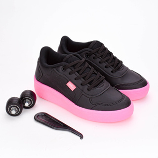 Tênis Kidy Infantil Menina Rodinha Luz LED Confortável Anatômico Flexível Antiderrapante Divertido em Oferta na Shopee