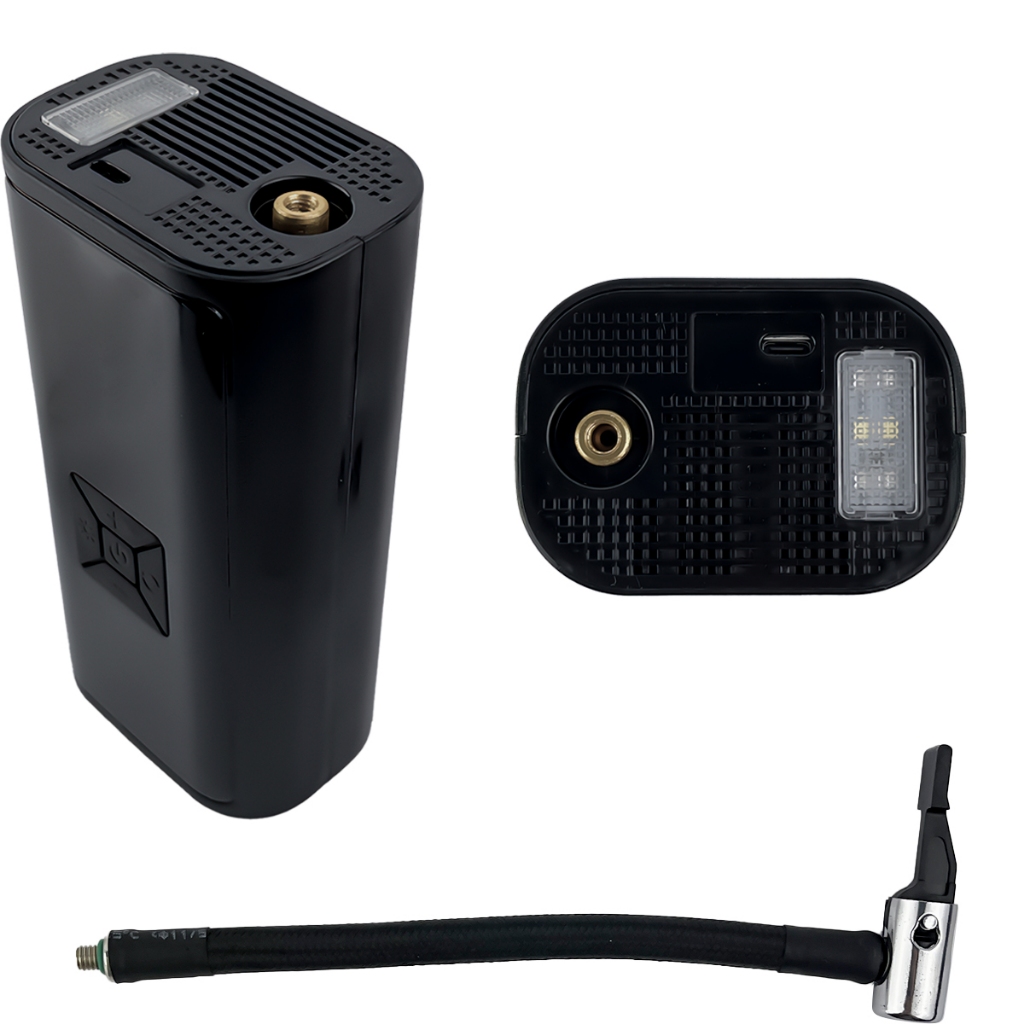 Bomba compressor para Encher Pneu para Carro - Moto - Bike - Bola Digital. — imagem 2 de 2