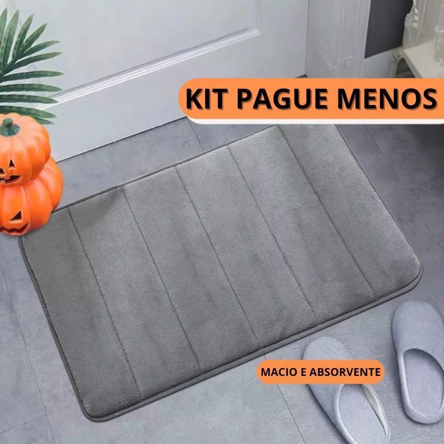 1/2/3 PEÇAS Tapete Soft Antiderrapante para Banheiro Sala Quarto com Diversas Cores Secagem Rápida em Oferta na Shopee