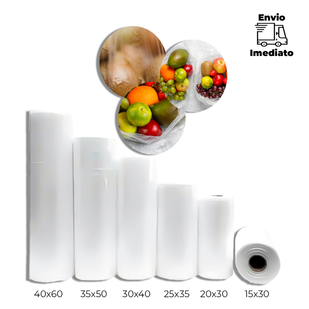 Bobina de Sacos Plasticos Picotada Transparente OFERTA em Oferta na Shopee