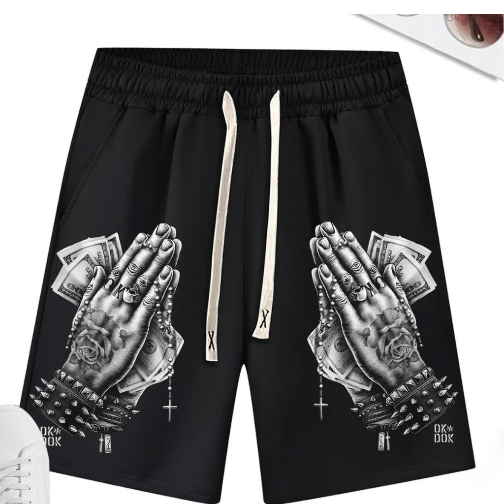 Bermuda Short Moletom Moneii Maney Dollar Shortinhos Flanelados Tecido Premium Moda Masculina