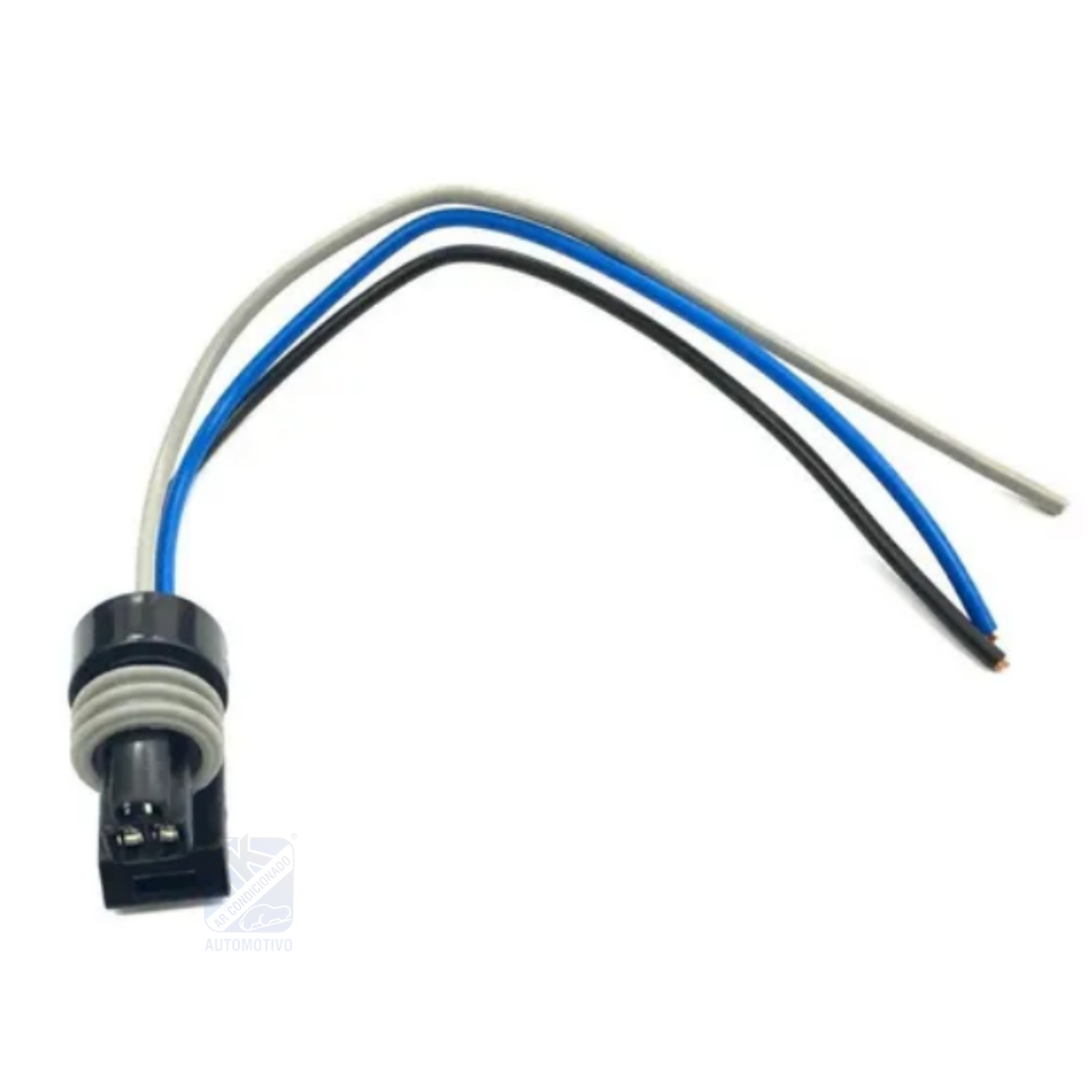 Conector Chicote Ar Condicionado Transdutor De Sinal 3 Pinos Vectra Astra Celta Sandero Clio Zafira