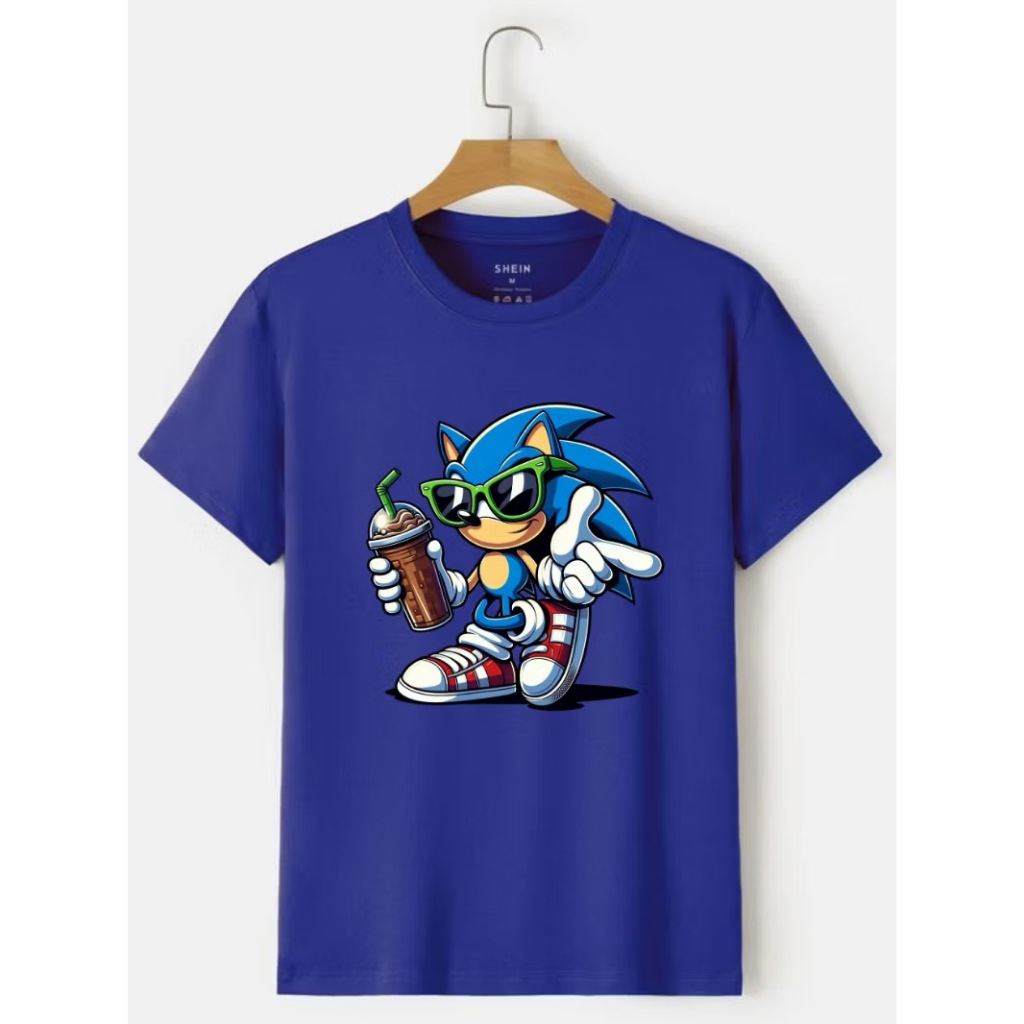 Camiseta SONIC 04 ao 16 Jogo Game Filme Infantil Game Shadow Jogos Online Camisa algodão Unissex