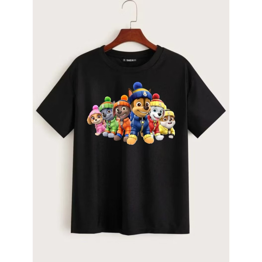 Camiseta Patrulha Canina Infantil do 04 ao 16 Desenho Animado Jogo Game Game Jogos Camisa algodão Unissex 004
