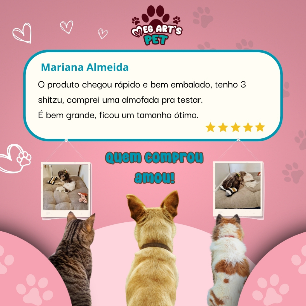 ALMOFADA PET/CAMA PARA CAES E GATOS 60X65 TUFÃO MACIA ALTA QUALIDADE