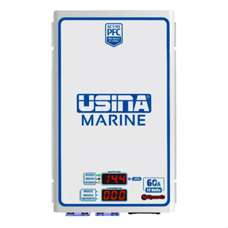Fonte E Carregador De Bateria Nautico Usina Marine 12v 60a em Oferta na Shopee