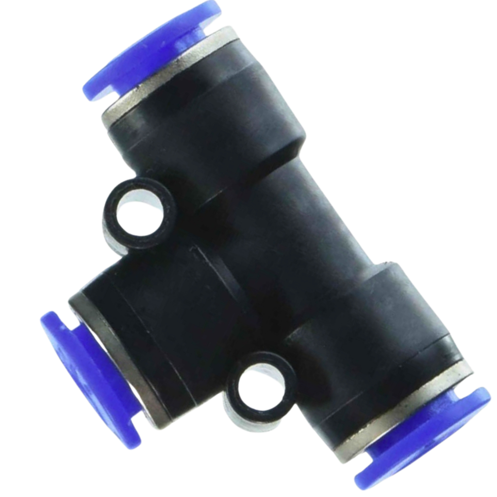 Kit 20 Conexão Pneumática União TEE 10 MM