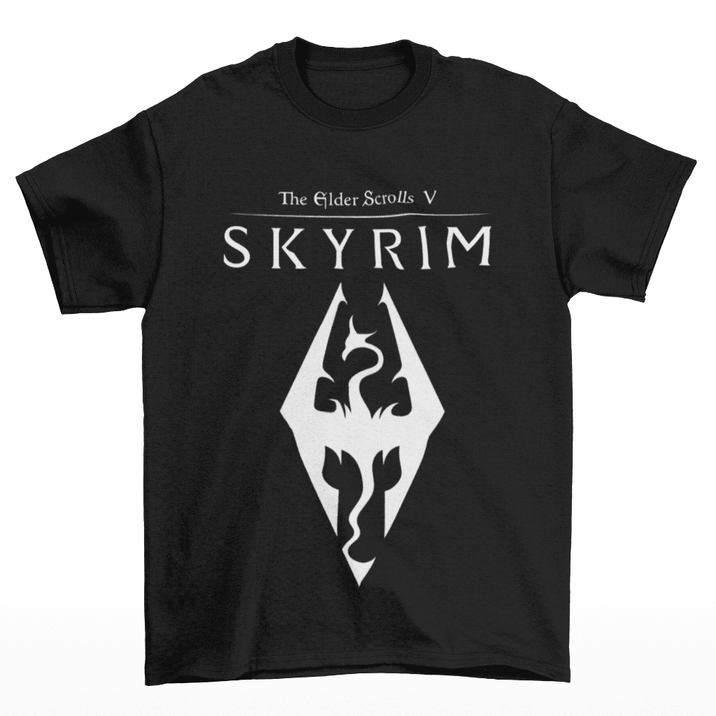 Camiseta Estampada Skyrim Winterhold College Elder Scrolls Jogo Game Geek