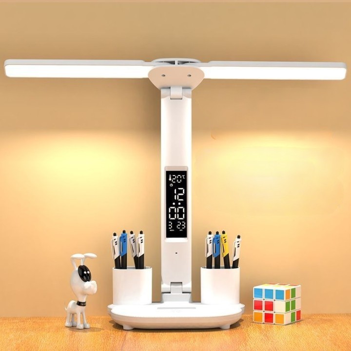 Luminária de mesa Inteligente com Dupla Cabeça para Proteção Ocular