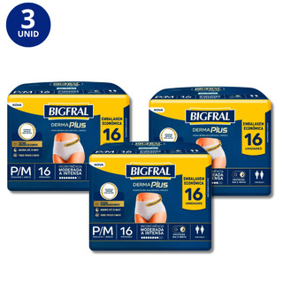 Kit 3x Bigfral Derma Plus Roupa Íntima em Oferta na Shopee