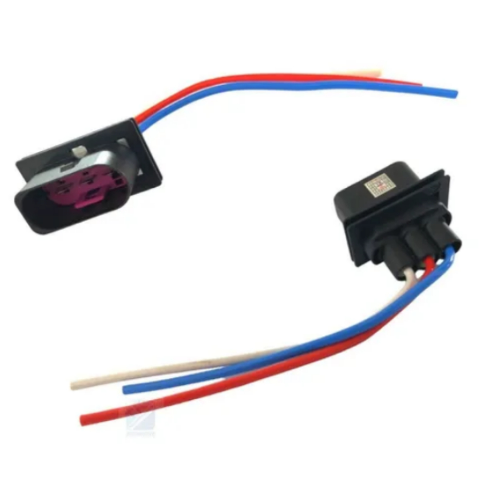 Conector Chicote Ar Condicionado 3 Vias Macho Eletroventilador Gol G5 Fox Polo Golf