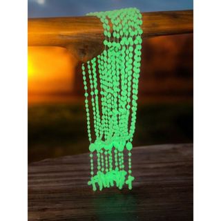 06/12/24 unidades - Terço Católico de plástico luminoso de pescoço com abertura na medalha 33 cm - fluorescente em Oferta na Shopee
