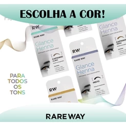 Henna Glance Para Sobrancelha Rareway 100% Natural Escolha a Cor
