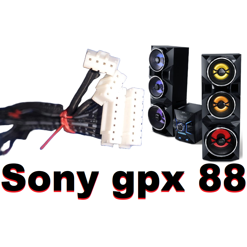 Kit Com 4 Plugs Do Led Sony Mhc Gpx88 / Encaixe / Conector
