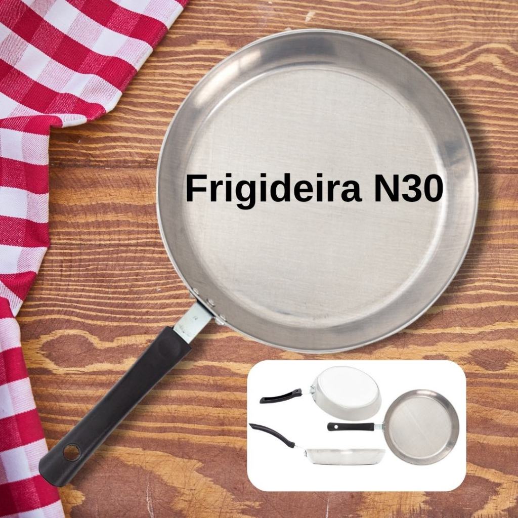 Frigideira Polida Grande para Hotelaria No 30 em Oferta na Shopee
