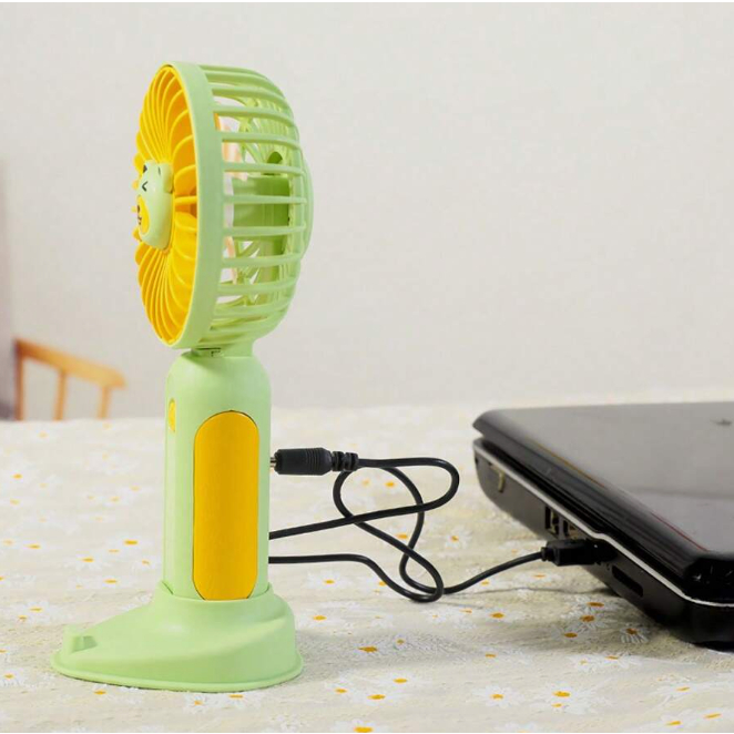 Suporte de desenho animado fofo que pode ser segurado ou usado como suporte para celular, super silencioso e forte com vento