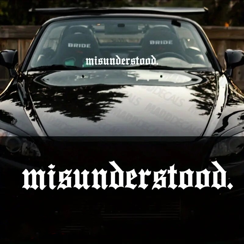 Adesivo Misunderstood para Parabrisa Recorte Carro em Oferta na Shopee