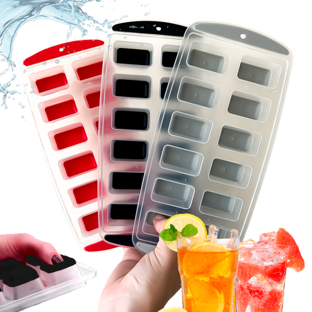 3 Formas Cubo de Gelo Rígido Resistente Fundo Silicone Papinha em Oferta na Shopee