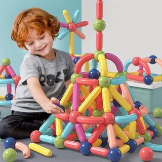 Blocos De Montar Magnético Com Ímã Brinquedo Educativo Menino Menina Presente 36/64/68/103