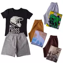 Conjunto Infantil Masculino De Verão