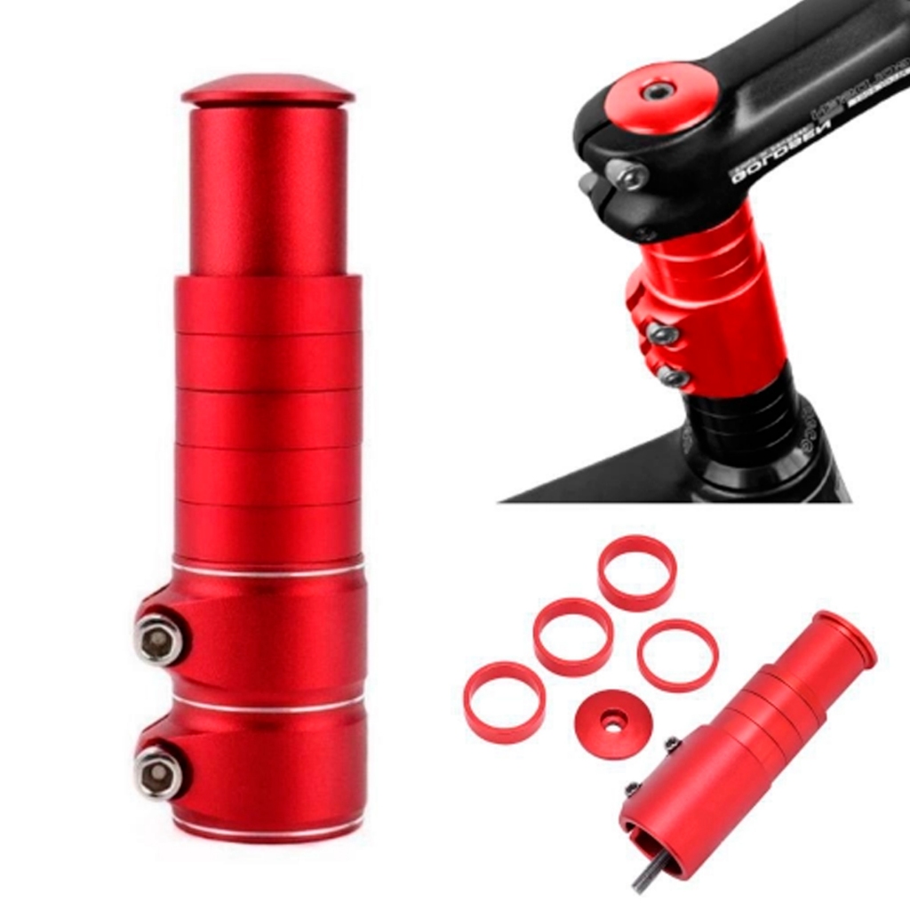Alongador Extensor de Guidão mesa A head set over bike bicicleta 117mm