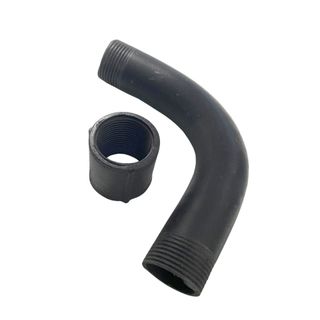 Kit Curva + Luva Para Eletroduto PVC Rígido Antichama Com Rosca (1/2, 3/4, 1", 1 1/4 ou 1 1/2)