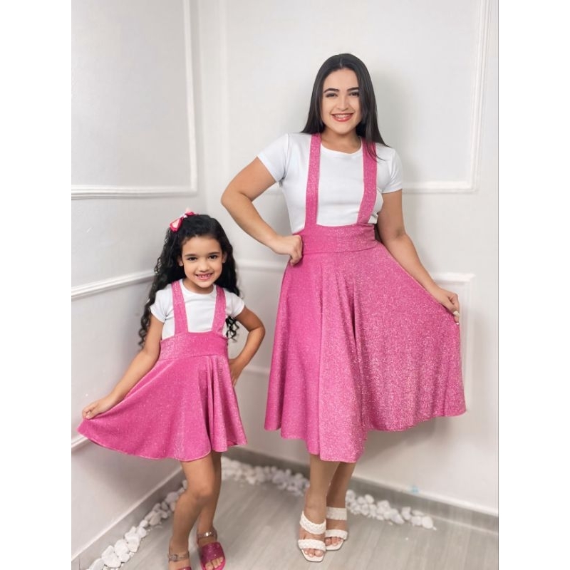 Salopete Midi Lurex MODA EVANGÉLICA Gospel Cristã