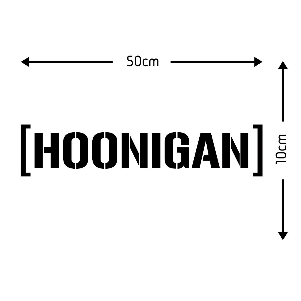 Adesivo Hoonigan 24 X 5 Cm Carro Rally Moto Notebook Rgv