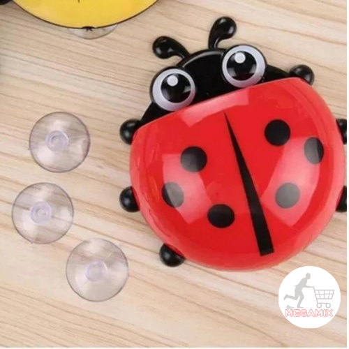 Detalhes do Promoção!! Porta Escova De Dente - Suporte De Parede Com Ventosa Organizador Joaninha